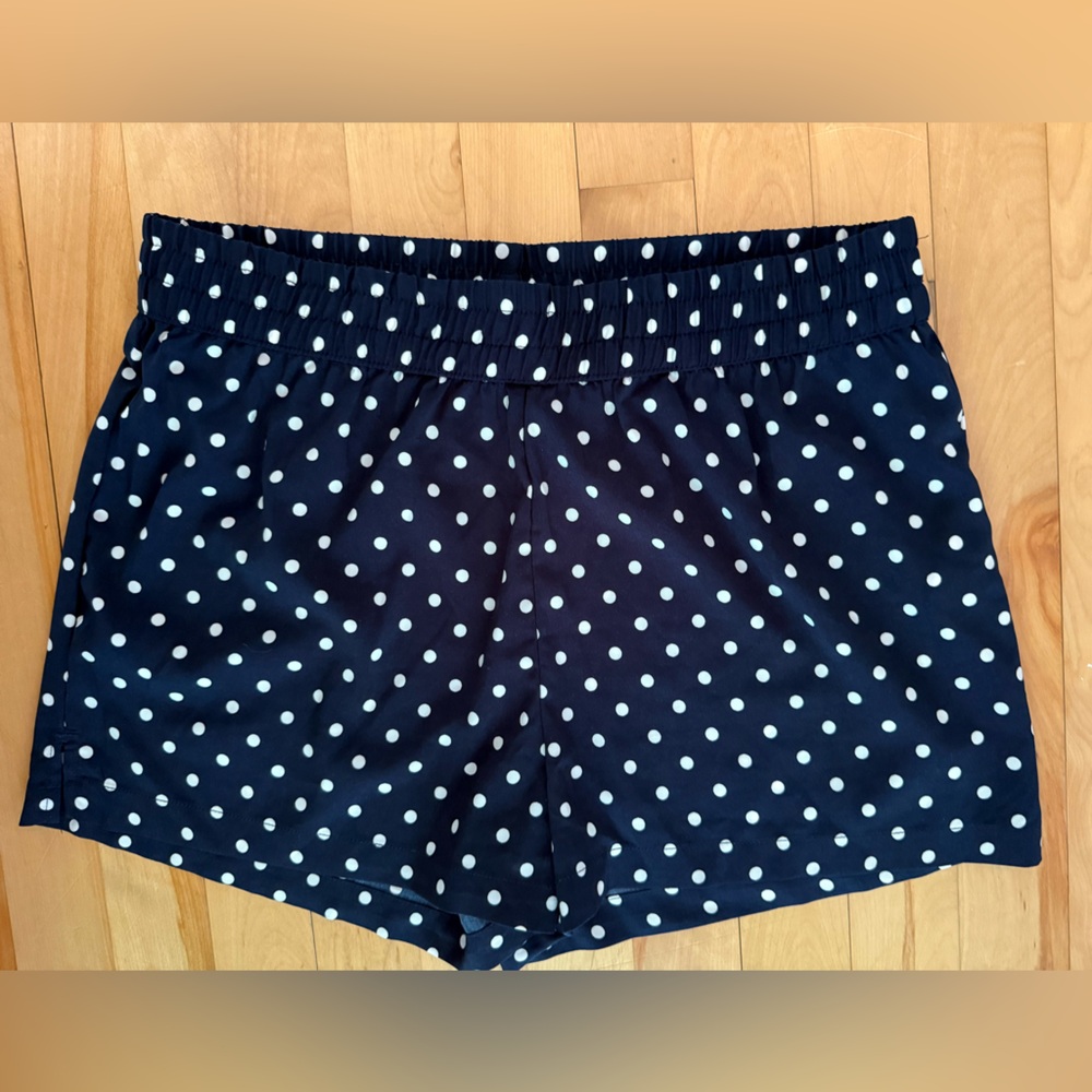 Navy Polka Dot Shorts